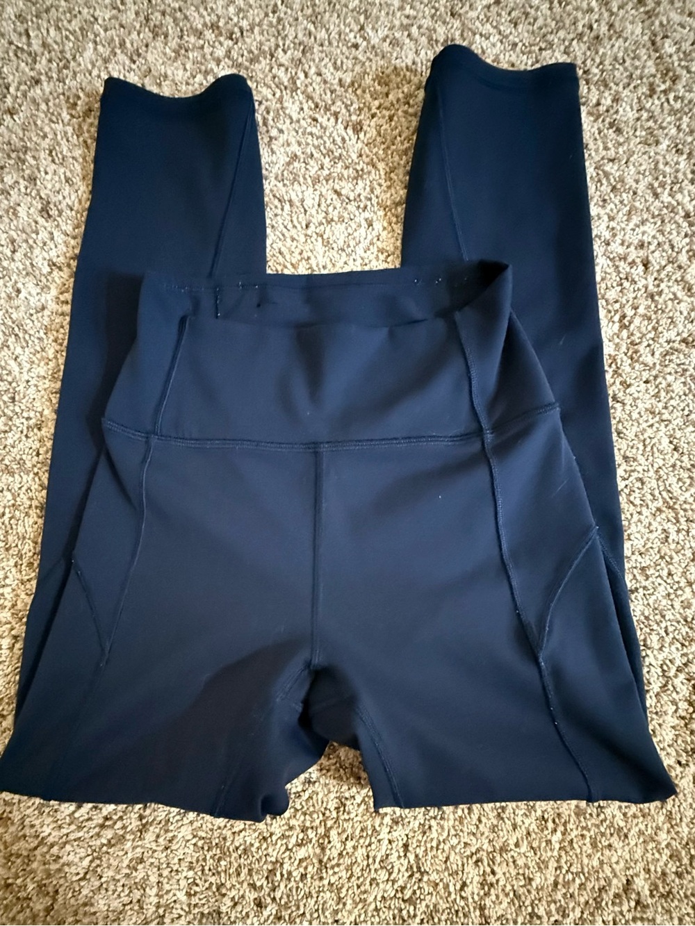 Lululemon Navy High Rise Cropped Leggings Size 2